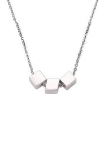 images/productimages/small/Joy-de-la-Luz-JLN026-42-Layered Necklace-3-Cubes-Silver-42-45cm.jpg